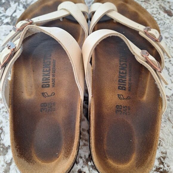 Birkenstock Cream Sandals - Picture 4 of 8